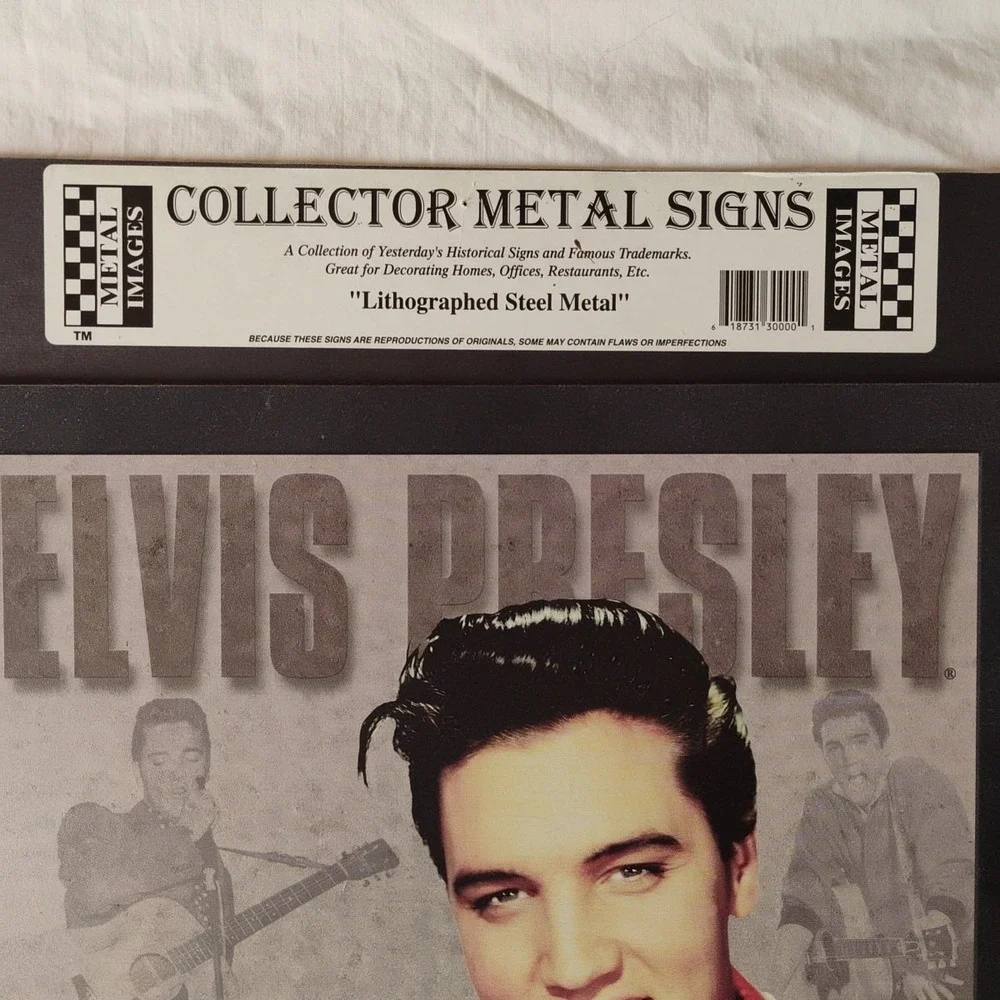 Elvis Presley Poster Metal Tin Sign  Metal Paintings King of Rock N Roll NOS - Picture 3 of 4